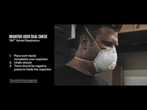 3M 8293 P100 Particulate Respirator, White, Video