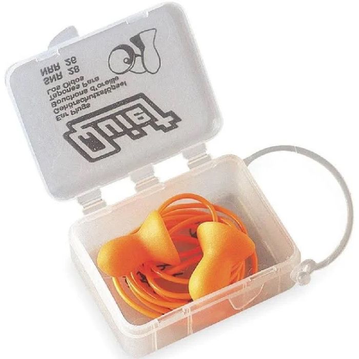 Honeywell Howard Leight Quiet QD30-RC Contoured Bell Vinyl Corded Earplugs, Orange, 1 Case