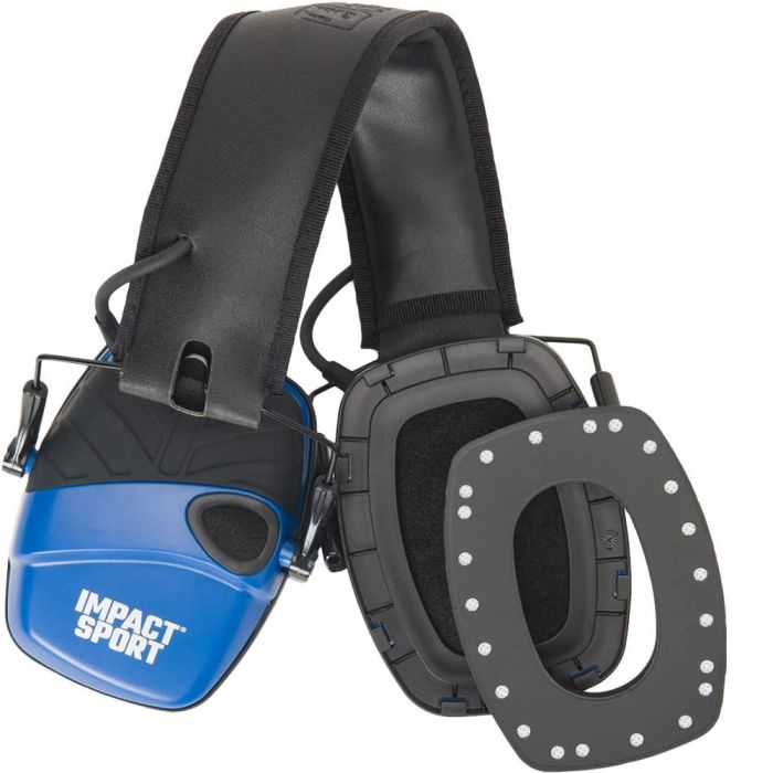 Honeywell Howard Leight R-02529SIOC Impact Sport Electronic Shooting Earmuff, Real Blue, One Size, 1 Each