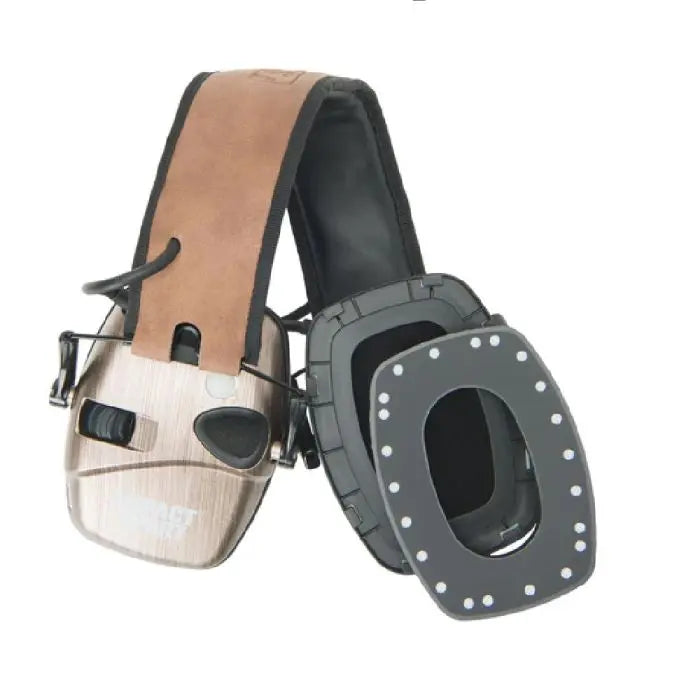 Honeywell Howard Leight R-02543 Impact Sport Electronic Shooting Earmuff with Bluetooth, Brushed Bronze, Medium/Large, Box of 2