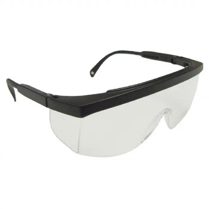 Radians Galaxy GX01 Extended Brow Guard Safety Glasses, Black Frame, One Size, Box of 12