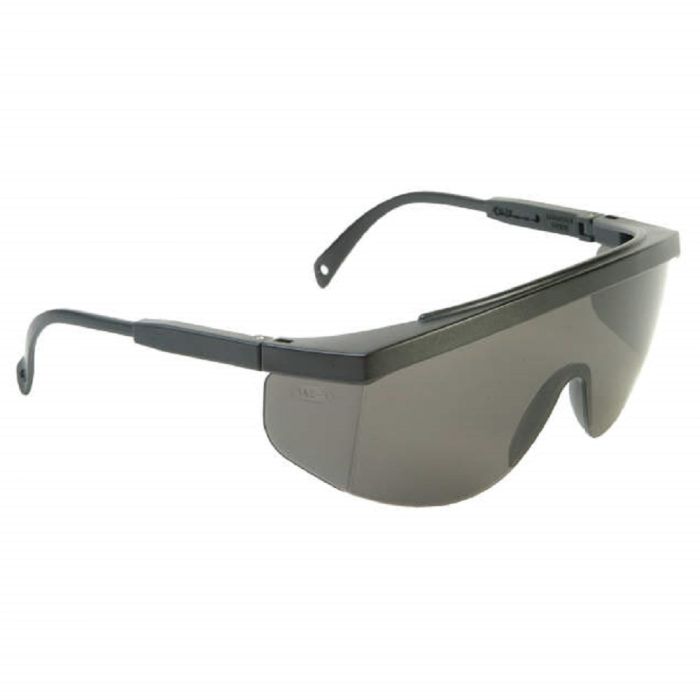 Radians Galaxy GX01 Extended Brow Guard Safety Glasses, Black Frame, One Size, Box of 12
