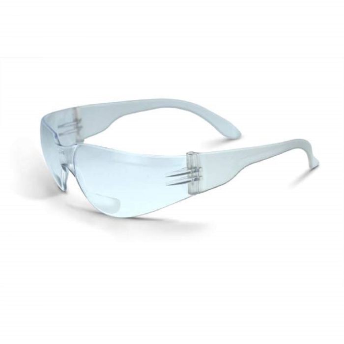 Radians MRB120ID Mirage MRB Bifocal Safety Eyewear, 2.0 Diopter, Clear Lens, Clear Frame, One Size, Box of 12