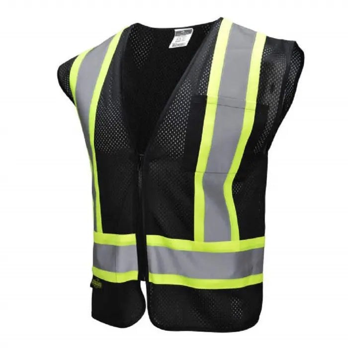 Radians SV22-1ZBM Economy Type O Class 1 Safety Vest, Black, 1 Each