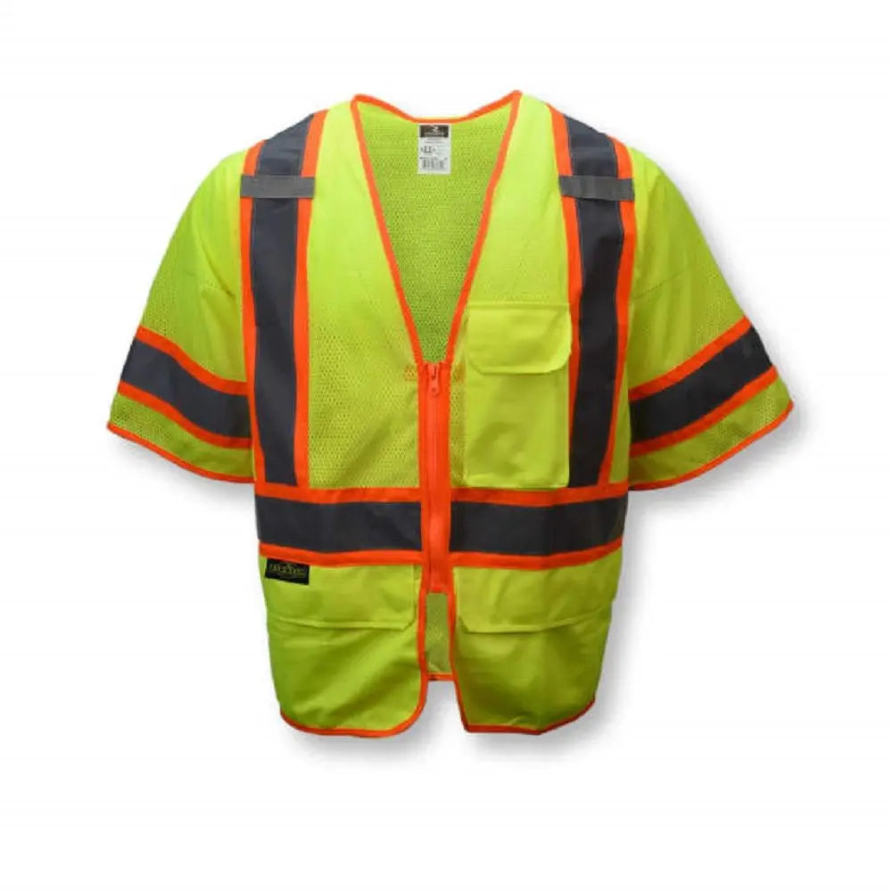 Radians SV272-3ZGM Type R Class 3 Multipurpose Surveyor Vest, Hi-Vis Green, 1 Each