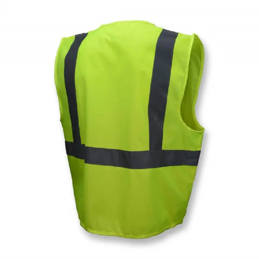 Radians SV2GS Economy Type R Class 2 Solid Safety Vest, Hi-Vis Green, 1 Each