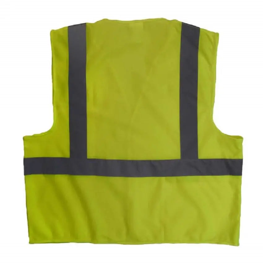 Radians SV2GS Economy Type R Class 2 Solid Safety Vest, Hi-Vis Green, 1 Each
