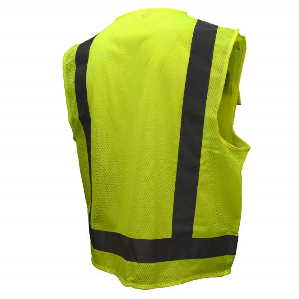 Radians SV7G Surveyor Type R Class 2 Safety Vest, Hi-Vis Green, 1 Each