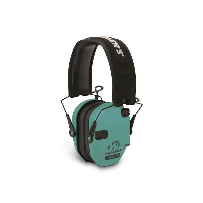 Walker's Hearing GWP-RSEM-TL Razor Slim Shooter Folding Muff Series Teal, Box of 4