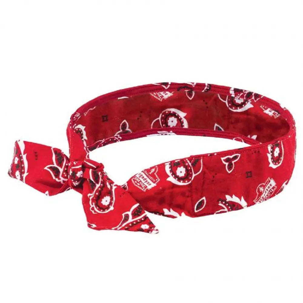 Ergodyne Chill-Its 6700 Cooling Bandana Headband - Polymer - Tie, Case of 24