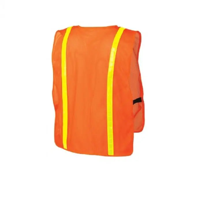 Pyramex RV100 Series RV120 Non Rated Vest, Hi Vis Orange, One Size, Box of 12