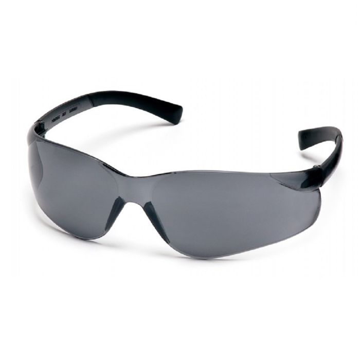 Pyramex Ztek S2520S Safety Glasses, Gray Lens, Gray Frame, One Size, Box of 12