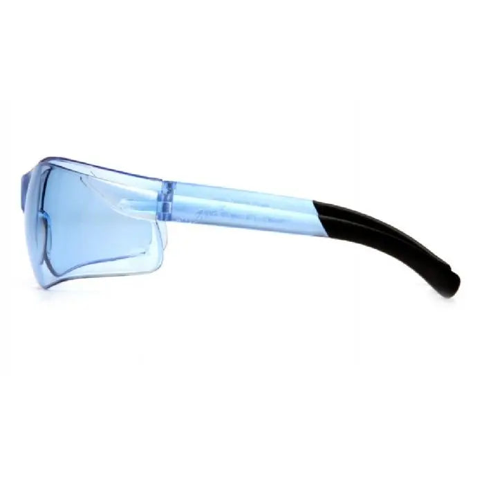 Pyramex Ztek S2560S Safety Glasses, Infinity Blue Lens, Infinity Blue Frame, One Size, Box of 12