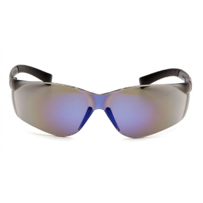 Pyramex Ztek S2575S Safety Glasses, Blue Mirror Lens, Blue Mirror Frame, One Size, Box of 12