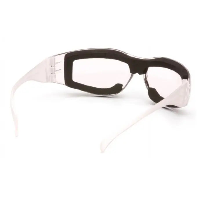 Pyramex Intruder S4110STFP Safety Glasses, Clear Anti Fog Lens with Full Foam Padding, One Size, Box of 12