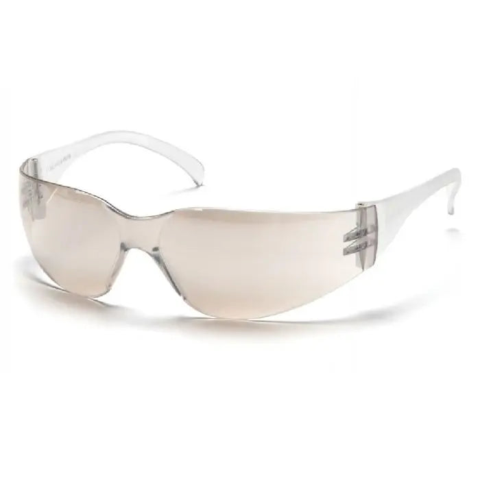Pyramex Intruder S4180ST Safety Glasses, Indoor Outdoor Mirror Anti Fog Lens, Indoor Outdoor Mirror Frame, One Size, Box of 12