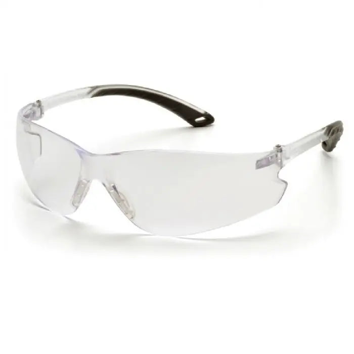 Pyramex ITEK S5810S Safety Glasses, Clear Lens and Temples, One Size, Box of 12