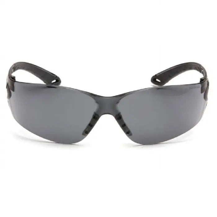 Pyramex ITEK S5820ST Safety Glasses, Gray H2X Anti Fog Lens, Gray Temples, One Size, Box of 12