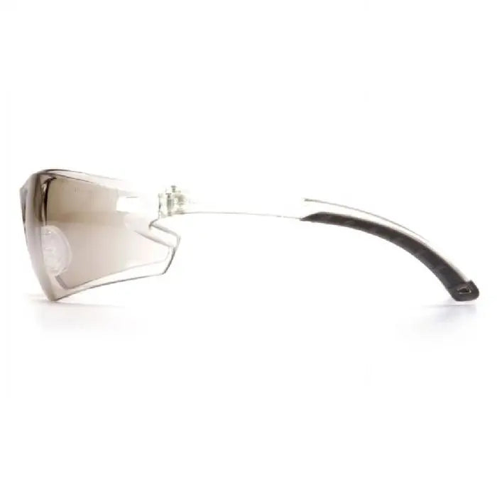 Pyramex ITEK S5880S Safety Glasses, Indoor Outdoor Mirror Lens and Temples, One Size, Box of 12