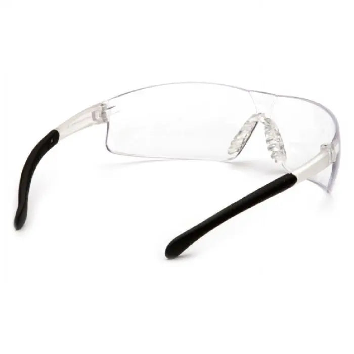 Pyramex Provoq S7210S Safety Glasses, Clear Lens and Temples, One Size, Box of 12