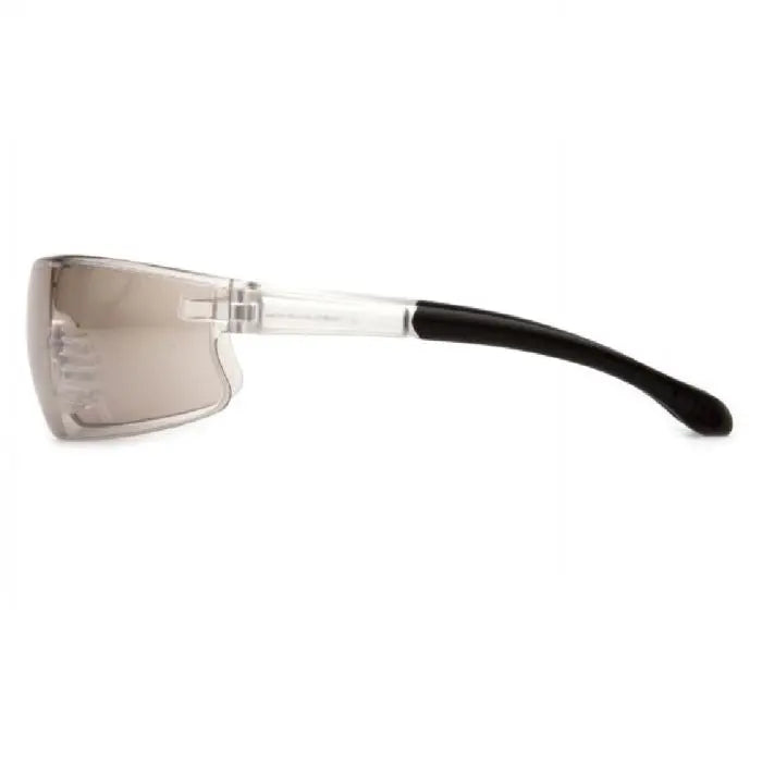Pyramex Provoq S7280S Safety Glasses, Indoor Outdoor Mirror Lens and Temples, One Size, Box of 12