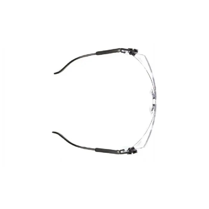 Pyramex Defiant SB1010SJ Safety Glasses, Clear Lens, Black Temples, Jumbo Size, Box of 12