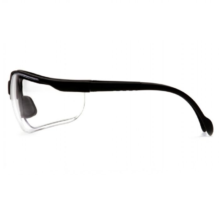 Pyramex Venture II SB1810S Safety Glasses, Black Frame, Clear Lens, One Size, Box of 12