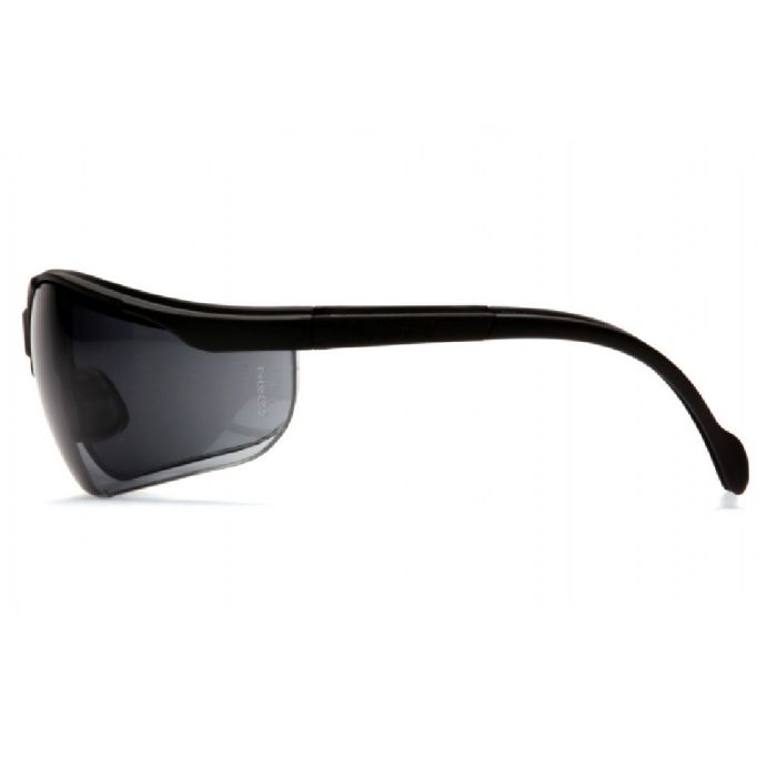 Pyramex Venture II SB1820S Safety Glasses, Black Frame, Gray Lens, One Size, Box of 12