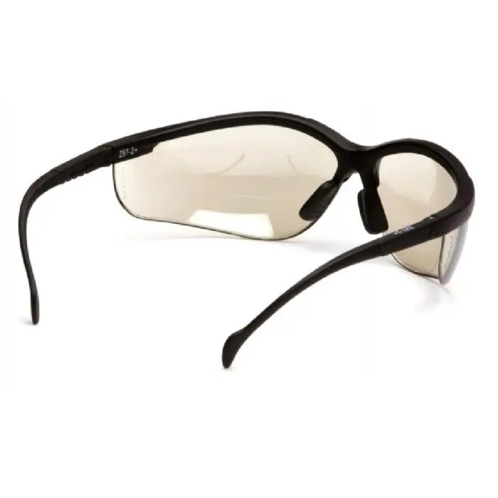 Pyramex Venture II SB1880R20 Readers, Black Frame, Indoor Outdoor Mirror + 2.0 Lens, One Size, Box of 6