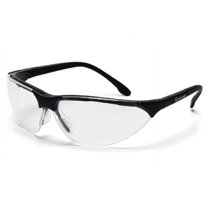 Pyramex Rendezvous SB2810ST Safety Glasses, Clear H2X Anti Fog Lens, Black Frame, One Size, Box of 12