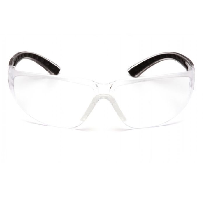 Pyramex Cortez SB3610S Safety Glasses, Clear Lens, Black Temples, One Size, Box of 12