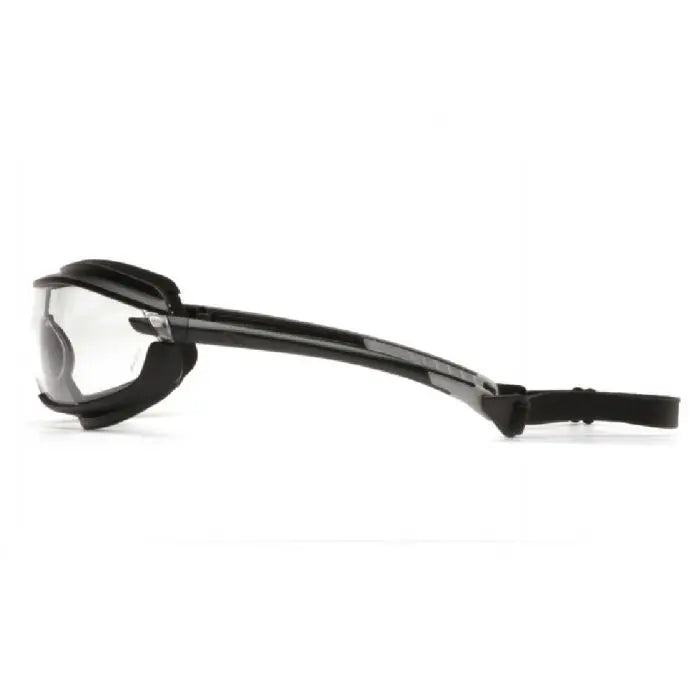 Pyramex XS3 Plus SB4610STP Safety Glasses, Clear H2X Anti Fog Lens, Black Frame, One Size, Box of 12