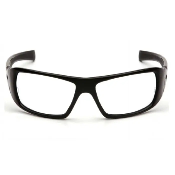 Pyramex Goliath SB5610D Safety Glasses, Clear Lens, Black Frame, One Size, Box of 12
