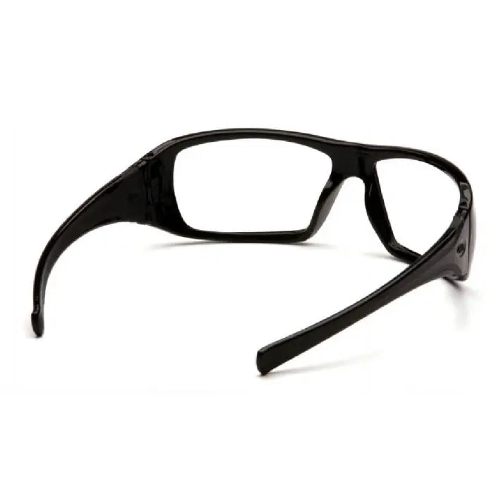 Pyramex Goliath SB5610D Safety Glasses, Clear Lens, Black Frame, One Size, Box of 12