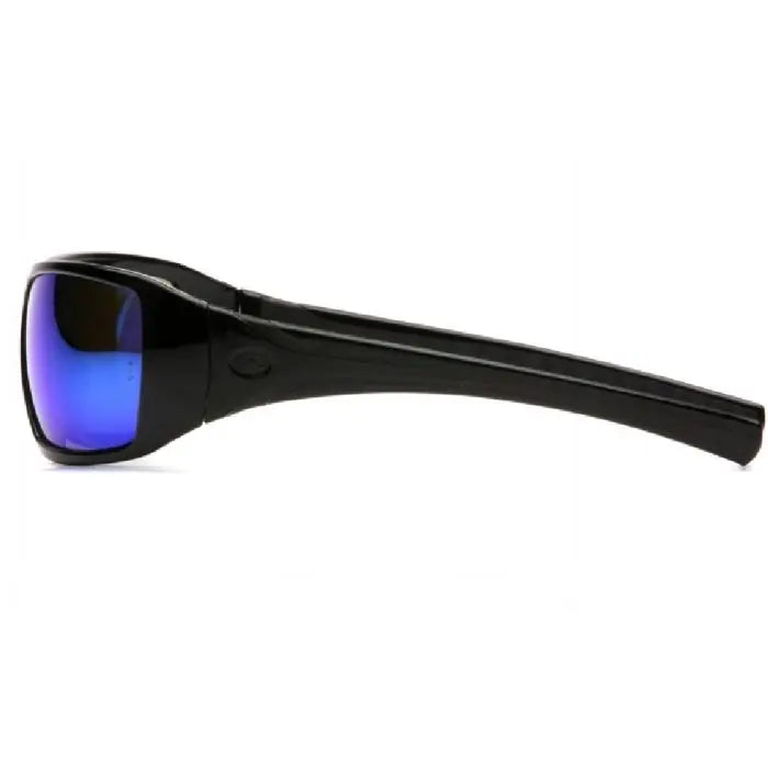 Pyramex Goliath SB5665D Safety Glasses, Ice Blue Mirror Lens, Black Frame, One Size, Box of 12