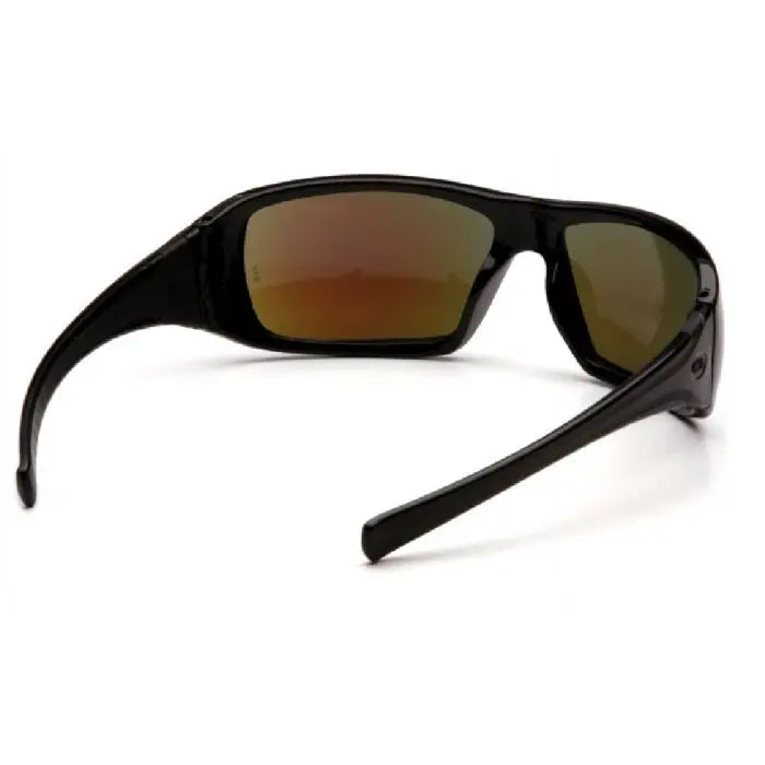 Pyramex Goliath SB5665D Safety Glasses, Ice Blue Mirror Lens, Black Frame, One Size, Box of 12