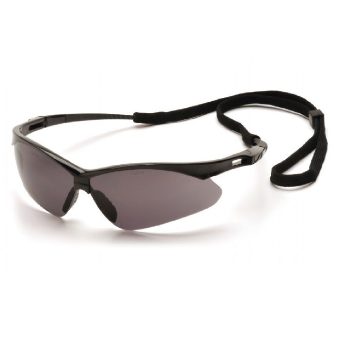 Pyramex PMXTREME SB6320SP Safety Glasses, Gray Lens, Black Frame and Cord, One Size, Box of 12
