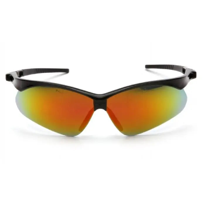 Pyramex PMXTREME SB6345SP Safety Glasses, Ice Orange Mirror Lens, Black Frame and Cord, One Size, Box of 12