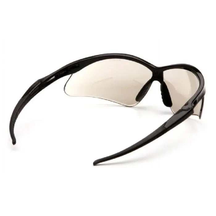 Pyramex PMXTREME SB6380SP Safety Glasses, Indoor Outdoor Mirror Lens, Black Frame and Cord, One Size, Box of 12