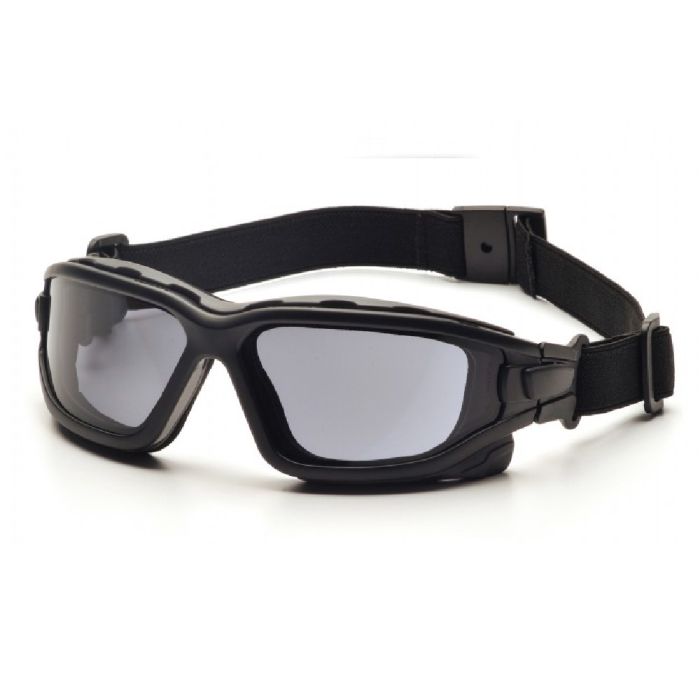 Pyramex I-Force Slim SB7020SDNT Safety Glasses, Gray Dual Pane H2X Anti Fog Lens, Black Temples and Strap, One Size, Box of 12