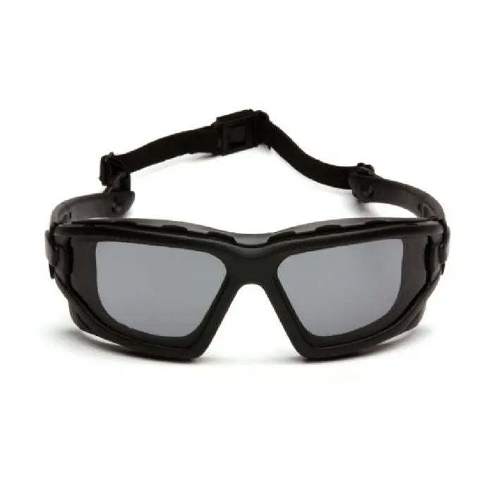 Pyramex I-Force Slim SB7020SDNT Safety Glasses, Gray Dual Pane H2X Anti Fog Lens, Black Temples and Strap, One Size, Box of 12
