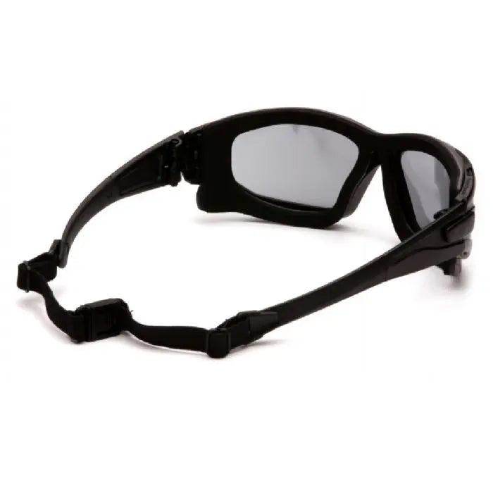 Pyramex I-Force SB7020SDT Safety Glasses, Gray Dual Pane H2X Anti Fog Lens, Black Temples and Strap, One Size, Box of 12