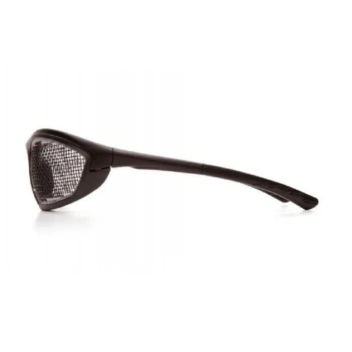 Pyramex Trifecta Wire Mesh SB74WMD Safety Glasses, Black Lens and Frame, One Size, Box of 12