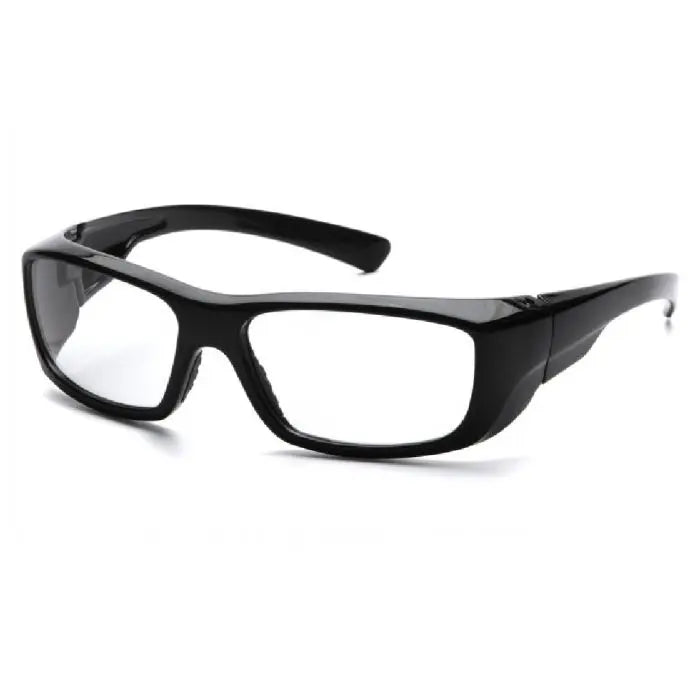 Pyramex Emerge Safety Glasses with Clear Lens and Black Frame