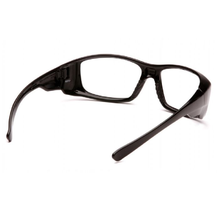 Pyramex Emerge Safety Glasses with Clear Lens and Black Frame