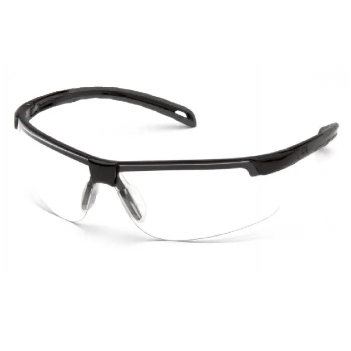 Pyramex Ever-Lite SB8610D Safety Glasses, Clear Lens, Black Frame, One Size, Box of 12