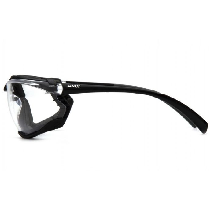 Pyramex Proximity SB9310ST Safety Glasses, Clear H2X Anti Fog Lens, Black Frame, One Size, Box of 12
