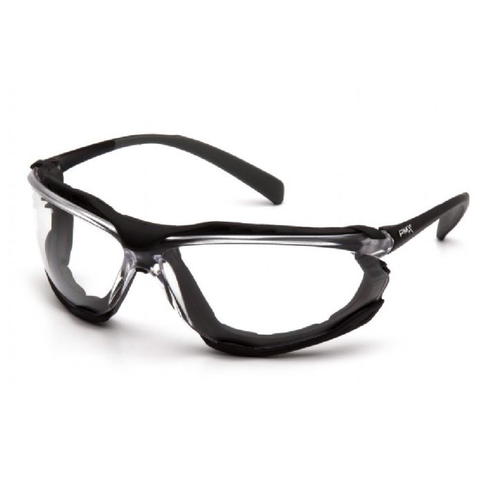 Pyramex Proximity SB9310STM Safety Glasses, Clear H2Max Anti Fog Lens, Black Frame, One Size, Box of 12
