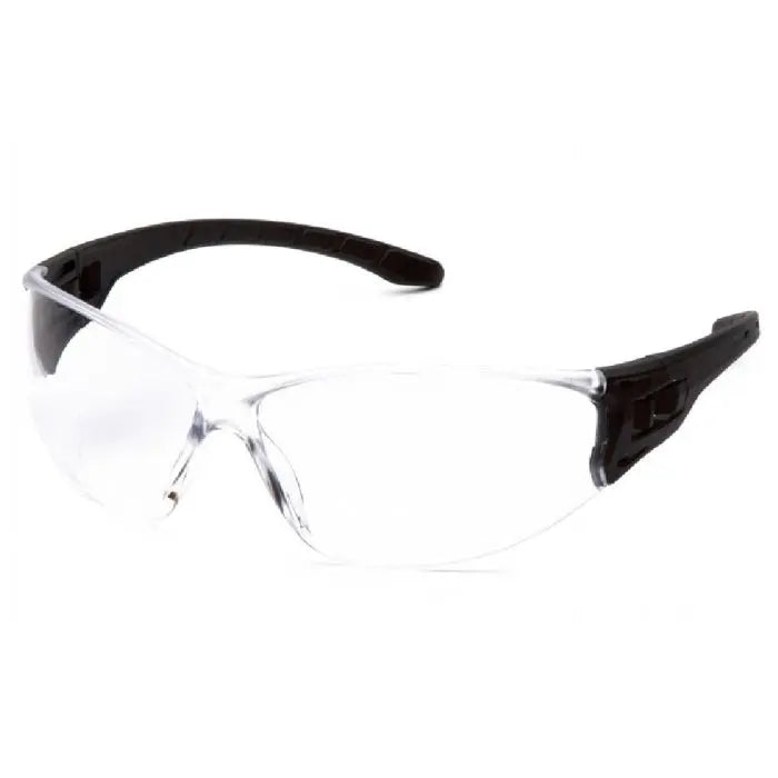 Pyramex Trulock SB9510ST Safety Glasses, Clear H2X Anti Fog Lens, Black Frame, One Size, Box of 12