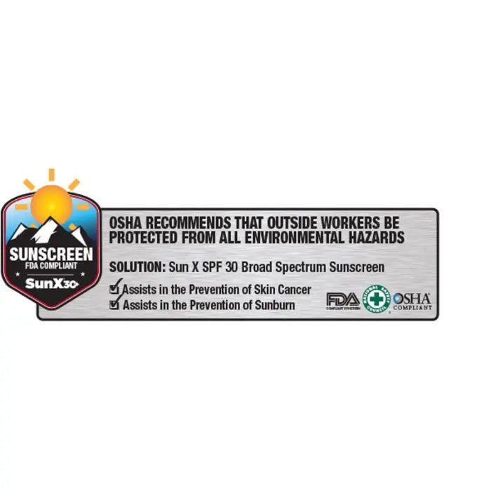 Coretex Sun X SPF30+ Sunscreen Lotion Pouch Wallmount Box, Case of 50